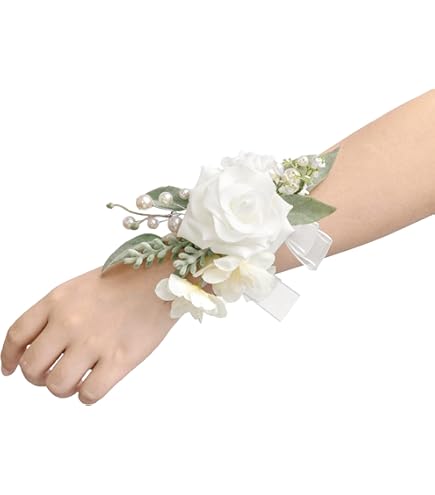 Amazon.com: Ling's moment 2pcs Wedding Shoulder Corsage Artificial